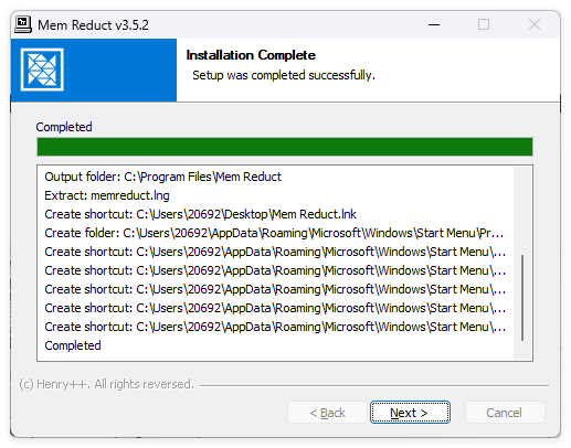 「Mem Reduct」Windows内存清理工具